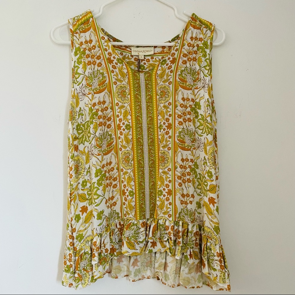 CYNTHIA ROWLEY NWT Sleeveless Blouse